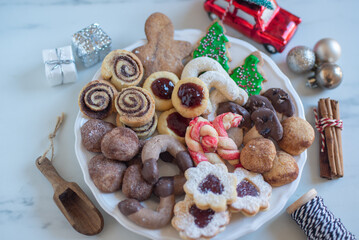 Christmas homemade gingerbread cookies
