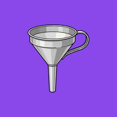 Funnel icon logo flat vector design