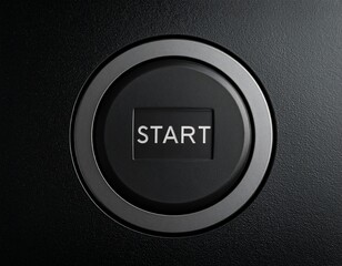 Fototapeta premium Start Button Top View