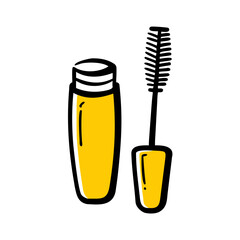vector clip art mascara on white background for web and graphic design