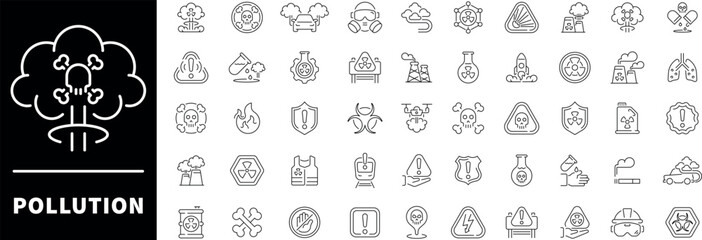 Customer support service outline icons collection. Customer service vector icons in line style. Customer service related icons