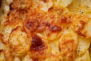 French classic potato gratin dauphinois.