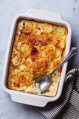 French classic potato gratin dauphinois.