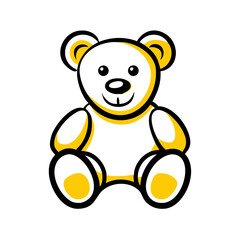vector clip art teddy bear for web and graphic design