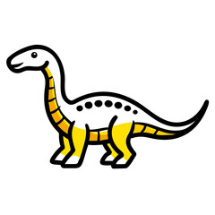 vector clip art toy dinosaur on white background for web and graphic design