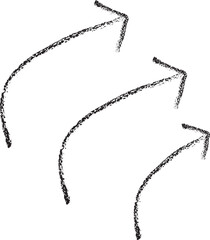 Brush Stroke Hand-Drawn Arrows &ndash; Isolated Sketch Set