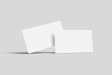 Blank business card mockup - 3D Illustration