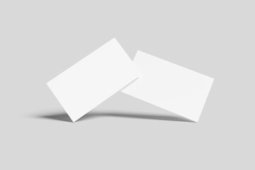 Blank business card mockup - 3D Illustration
