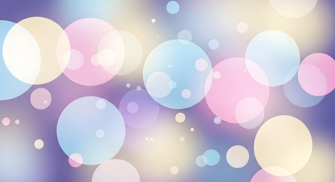 Soft abstract bokeh lights in pastel tones, dreamy dreamy atmosphere. - Powered by Adobe