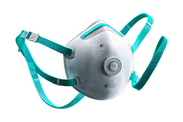 Respirator Mask with Valve Isolated on White,Medical Safety Respirator Mask Isolated,Protective Breathing Mask with Valve,Safety Valve Face Mask Product Photo,Medical-Grade Respirator Mask Isolated,
