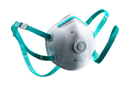 Respirator Mask with Valve Isolated on White,Medical Safety Respirator Mask Isolated,Protective Breathing Mask with Valve,Safety Valve Face Mask Product Photo,Medical-Grade Respirator Mask Isolated,
