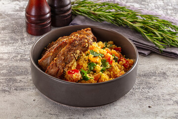 Couscous with ribs and vegetables