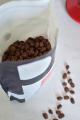 Coffee beans in a bag