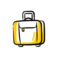 vector clip art suitcase for web and graphic design