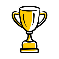 vector clip art trophy for web and graphic design