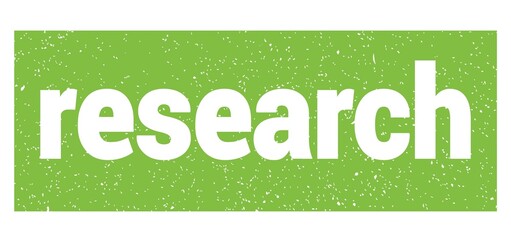 research text written on green stamp sign.