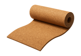 Flexible cork pathway rolls, simple to install and remove, ideal for temporary garden