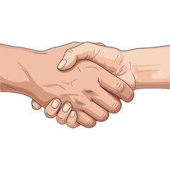 Vector Two hands shaking