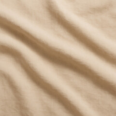 soft beige fabric texture with natural folds creating warm minimal background