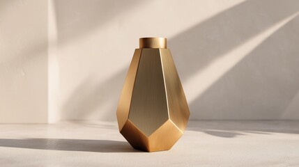 Gold Vase Modern Decor Interior Design Still life.