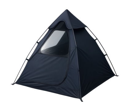 Collapsible tent with skylight for stargazing from your rooftop.