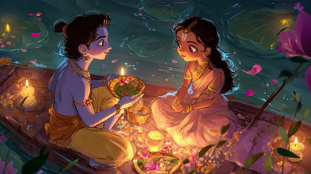 Celebrating Makar Sankranti with Joyful Rituals on a Serene River