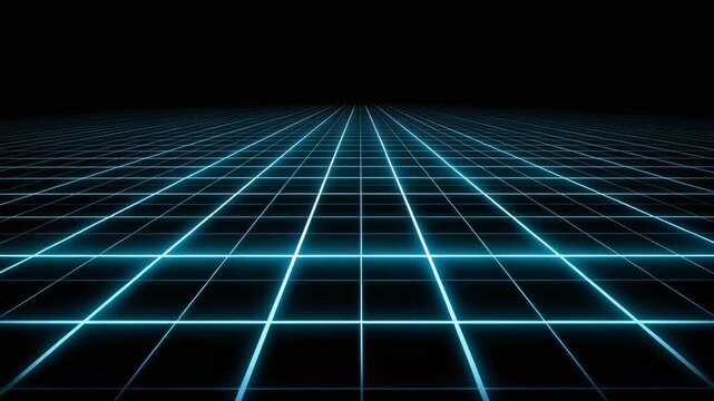Futuristic glowing grid background for digital designs and presentations