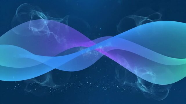 Smooth, mesmerizing transitions of color palettes and translucent layers, evoking a calm, meditative visual experience in perpetual motion. Slow pan, static, orbital