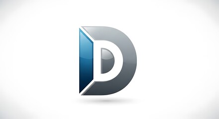 Modern Letter D Logo Design.