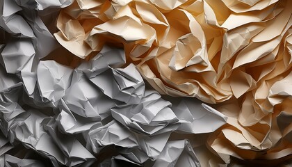 Crumpled Paper Backdrop Abstract Object