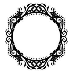 Elegant Premium Luxury Ornamental Design, Perfectly Balanced Symmetry, Editable Vector Illustration in Flat Style, Isolated on White for Graphic Design, cutting and Print Needs