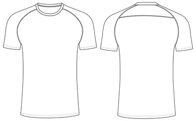 Men's sports Compression Shirts short Sleeve gym t shirt vector illustration design	