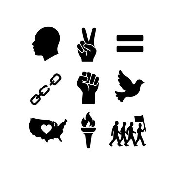 Symbols of civil rights and social justice movements