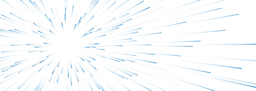 Festive fireworks on a transparent background. Blue rays comic explosion. PNG halftone, pop art style effect. Vector illustration