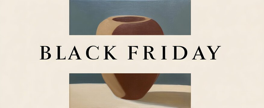 Black Friday text displayed in a clear and straightforward design for easy readability