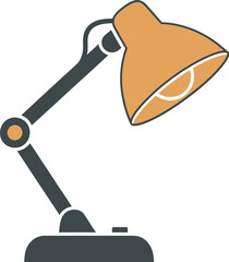 Adjustable desk lamp with warm light, perfect for study or work.