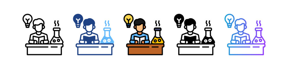 Stem Education multiple icon