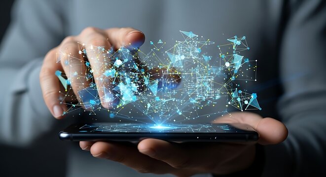 Experience the speed of innovation with dynamic mobile technology, visualizing data and connecting networks in a modern, seamless way