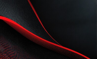 Abstract dark texture with wavy red accents creating a modern, dynamic composition