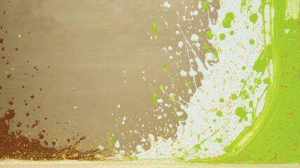 Nature‑Inspired Green Friday concept. Abstract texture with splashes of colors and patterns.