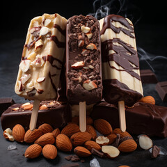 
Mixed Nut Ice Cream Bars

