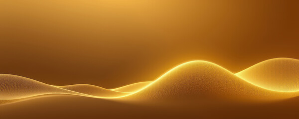 Luxury abstract background in modern finance advertising golden waves digital environment creative perspective