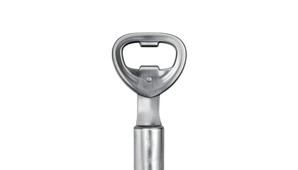 Metal can opener kitchen tool with a bottle opener Isolated on transparent background, png.