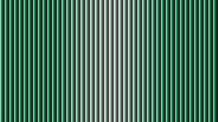 A repeating pattern of vertical green and gray stripes creates a visually rhythmic textured background