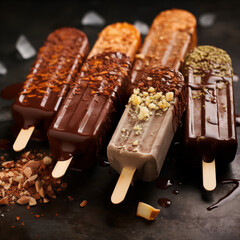 Chocolate Almond Pops

