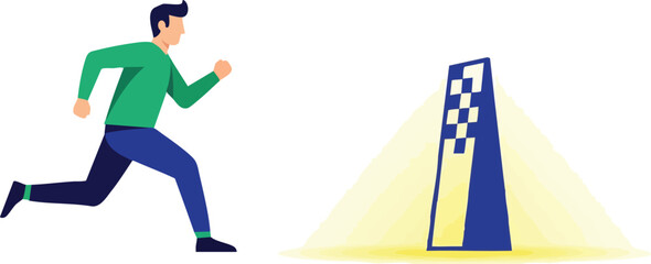 Running Towards the Light Embracing Hope and Overcoming Obstacles