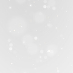 Seasonal Christmas Background with Golden Stardust, Magical Sparkle, Light Bokeh Glow, Glittering Dust and Holiday Fireworks