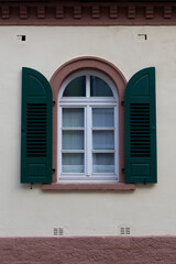 Fototapeta premium old window with shutters