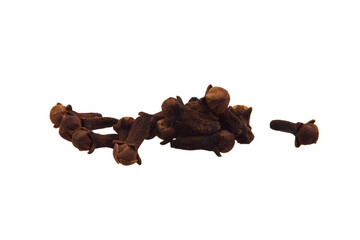 closeup of clove seeds isolated on white or transparent png