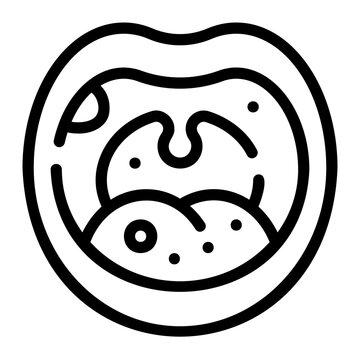 ulcer line icon